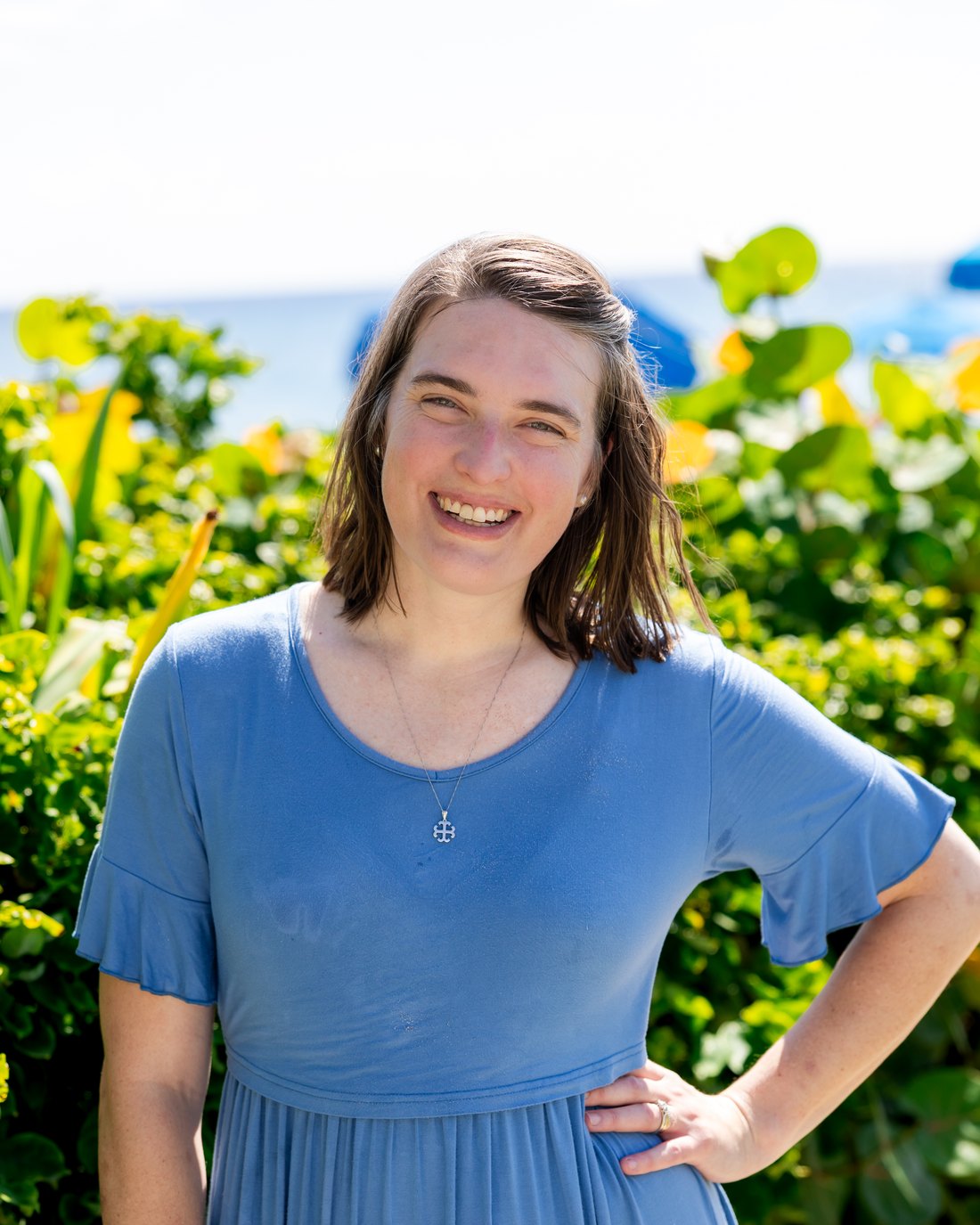 Annie Harton Kassell, MA, LMFT, smiling outdoors